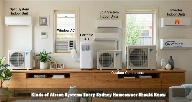 Different kinds of aircon system