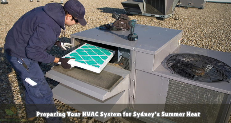 technician is changing HVAC air filter