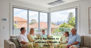 a family is happy with the performance of their ducted air conditioner in sydney