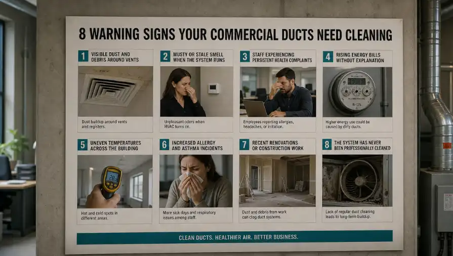 Details About 8 Warning Signs Your Commercial Ducts Need Cleaning