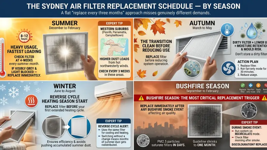 Details About the Sydney Air Filter Replacement Schedule